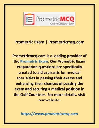 prometric exam prometricmcq com