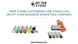 How Customised USB Sticks Can Uplift Your Business Marketing Campaign