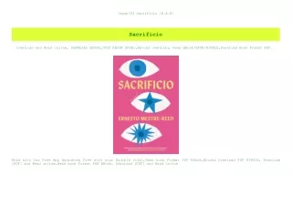 [epub]$$ Sacrificio [R.A.R]