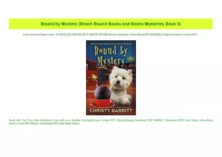 PDF) Bound by Mystery (Beach Bound Books and Beans Mysteries Book 3) (Ebook pdf)