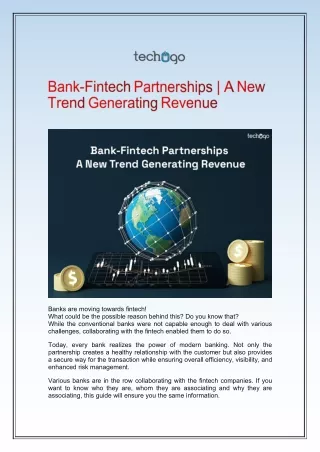 Bank-Fintech Partnerships| A New Trend Generating Revenue