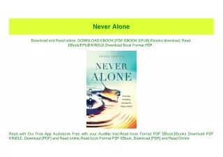 (READ)^ Never Alone ZIP