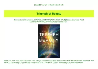 [Epub]$$ Triumph of Beauty (Ebook pdf)