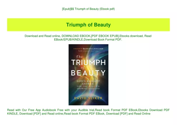 epub triumph of beauty ebook pdf