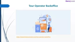 tour operator backoffice