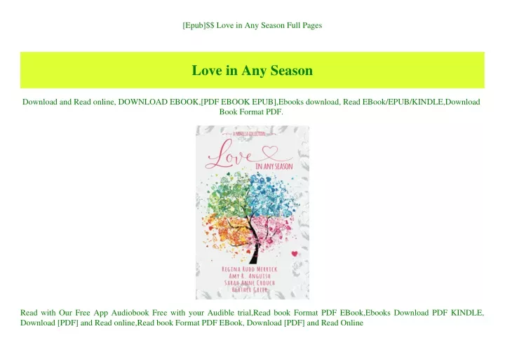 epub love in any season full pages
