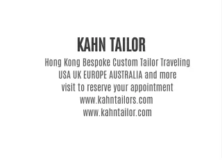 kahn tailor hong kong bespoke custom tailor