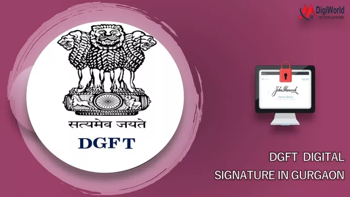 dgft digital signature in gurgaon