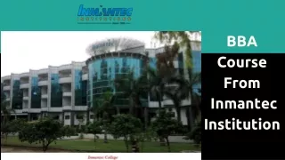 What You Need to Know About the BBA Course - Inmantec