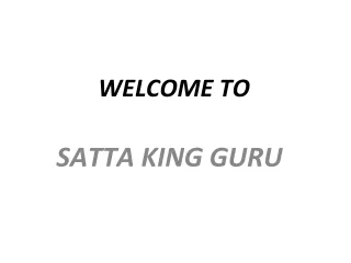 welcome to