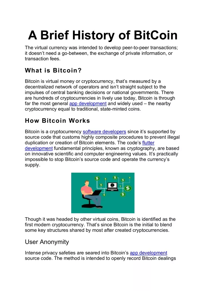 a brief history of bitcoin