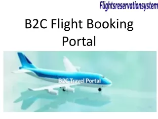 B2C Flight Booking Portal
