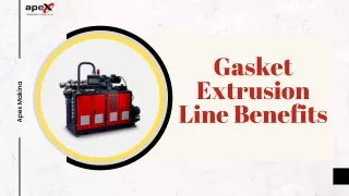 gasket extrusion line benefits