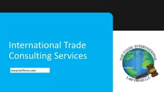 international trade consulting services