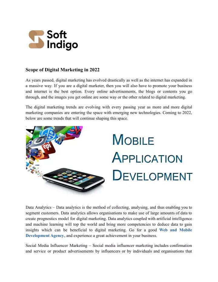 scope of digital marketing in 2022