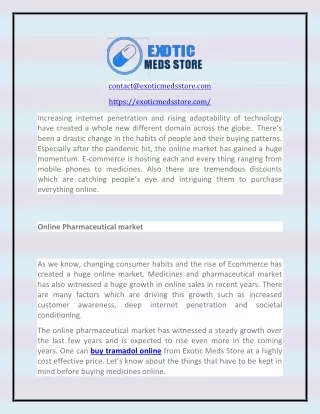 Online Pharmaceutical market