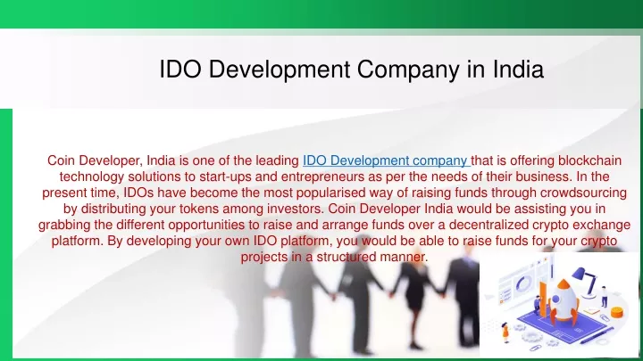 ido development company in india
