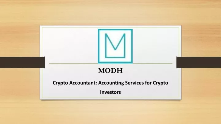 modh crypto accountant accounting services for crypto investors
