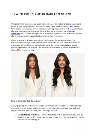 How-to-put-in-clip-in-hair-extensions