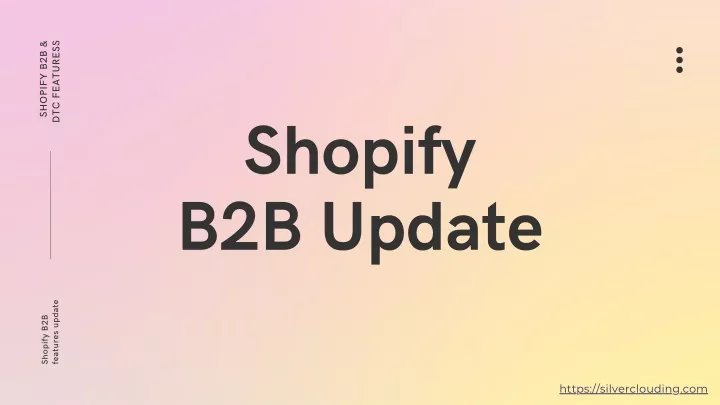 shopify b2b