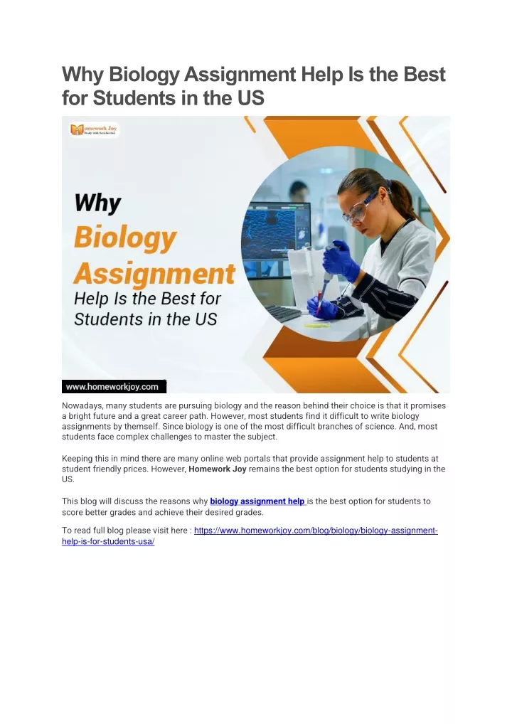 assignment help biology