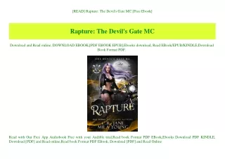 [READ] Rapture The Devil's Gate MC [Free Ebook]