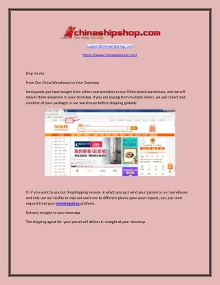 support@chinashipshop com