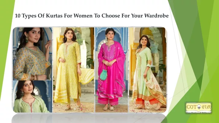 10 types of kurtas for women to choose for your