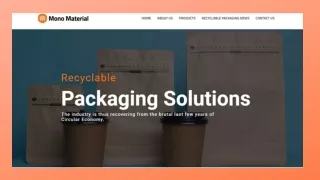 Monomaterial  packaging solutions in Sydney1
