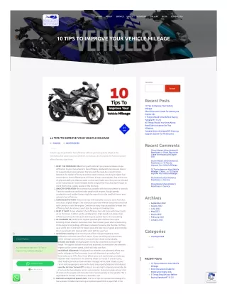 10 TIPS TO IMPROVE YOUR VEHICLE MILEAGE