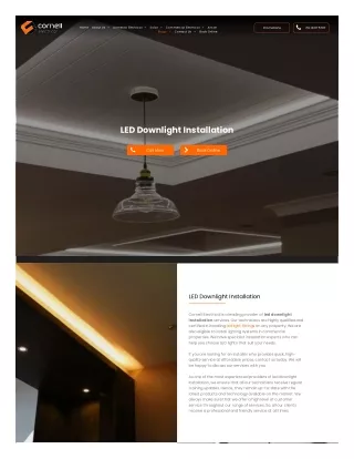 LED Downlight Installation