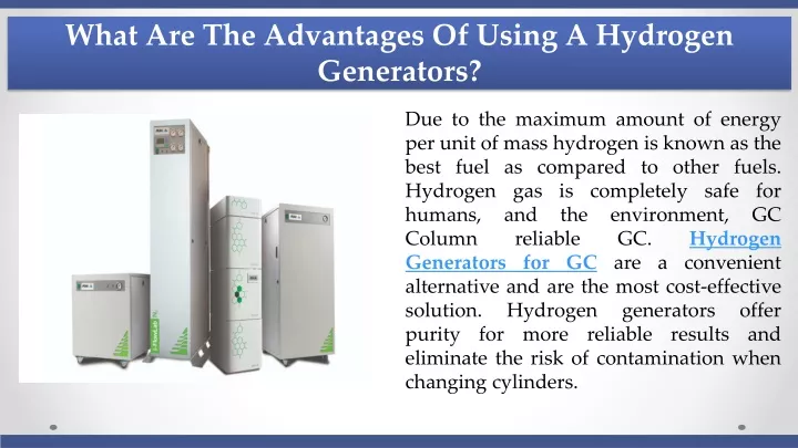 what are the advantages of using a hydrogen