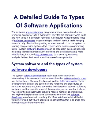 a detailed guide to types a detailed guide