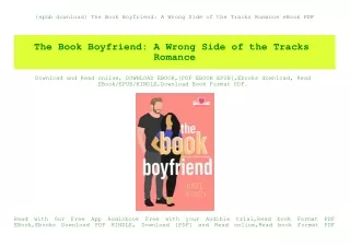 {epub download} The Book Boyfriend A Wrong Side of the Tracks Romance eBook PDF