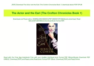 [PDF] Download The Actor and the Earl (The Crofton Chronicles Book 1) download ebook PDF EPUB