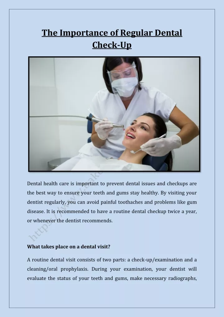 the importance of regular dental check up