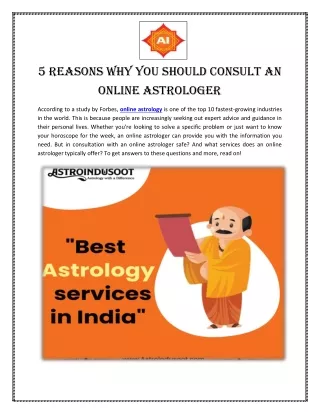 5 Reasons Why You Should Consult an Online Astrologer (1)