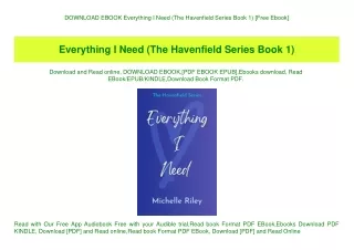 DOWNLOAD EBOOK Everything I Need (The Havenfield Series Book 1) [Free Ebook]