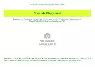 textbook concrete playground in format e pub