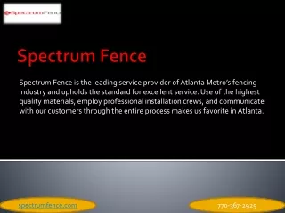 spectrum fence