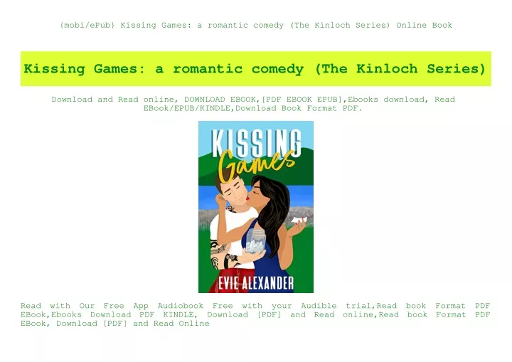 Ppt {mobiepub} Kissing Games A Romantic Comedy The Kinloch Series