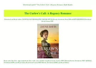 [Download] [epub]^^ The Curlew's Call A Regency Romance (Epub Kindle)