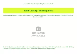 {mobiePub} Rifat Chadirji Building Index Online Book