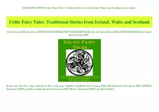 [READ PDF] EPUB Celtic Fairy Tales Traditional Stories from Ireland  Wales and Scotland {read online}
