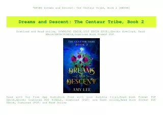 EPUB$ Dreams and Descent The Centaur Tribe  Book 2 [EBOOK]