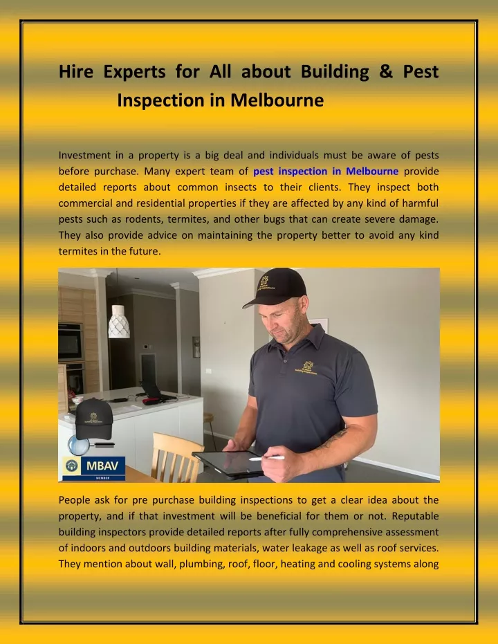 hire experts for all about building pest