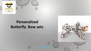 Personalized Metal Collar Bowtie | Gifty Dog Store