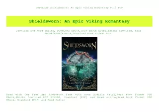 DOWNLOAD Shieldsworn An Epic Viking Romantasy Full PDF