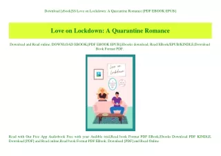 Download [ebook]$$ Love on Lockdown A Quarantine Romance [PDF EBOOK EPUB]