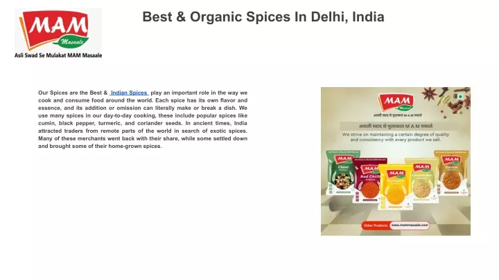 best organic spices in delhi india